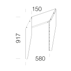 DISANO ILLUMINAZIONE - DEFLETTORE ASIM.FORUM 3MOD. 482 RAL7021
