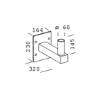 DISANO ILLUMINAZIONE - ATTACCO A PARETE 72 NERO