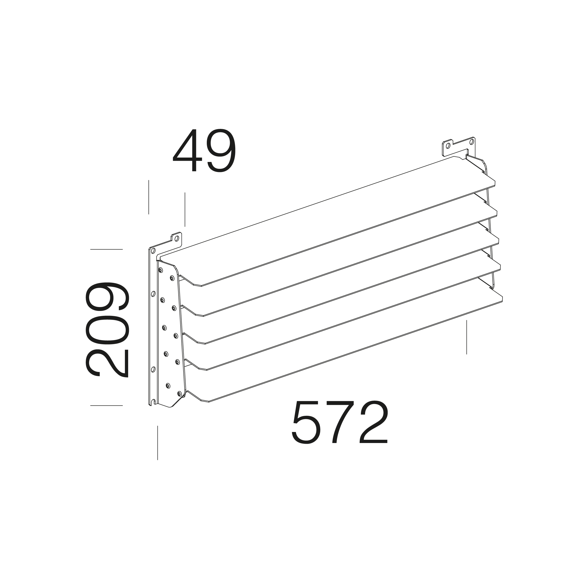 DISANO ILLUMINAZIONE - LAMELLARE SCHERM.FORUM XS 27 RAL7021