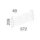 DISANO ILLUMINAZIONE - LAMELLARE SCHERMATURA FORUM S 28 RAL7021 99794100