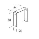 DISANO ILLUMINAZIONE - STAFFA GIUNZIONE LINEARE 200 ZINCATO