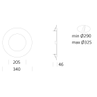 DISANO ILLUMINAZIONE - ANELLO DI FINITURA HEALTH 610 BIANCO