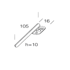 DISANO ILLUMINAZIONE - STAFFA REGOLABILE 326 ZINCATO