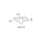 DISANO ILLUMINAZIONE - STAFFA PALO 164 ZINCATO 99809700