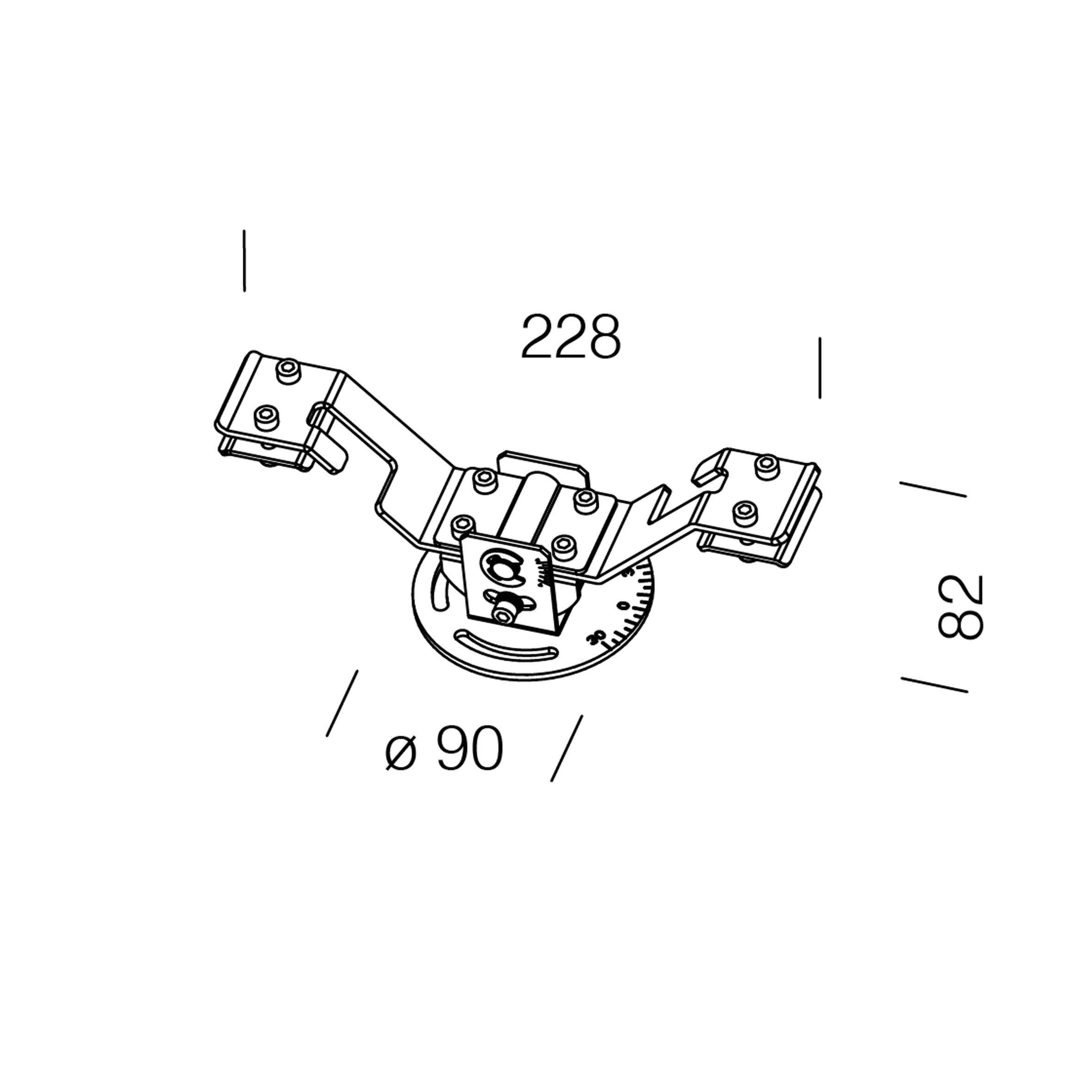 DISANO ILLUMINAZIONE - ATTACCO A SOSPENSIONE 55 INOX 99809800