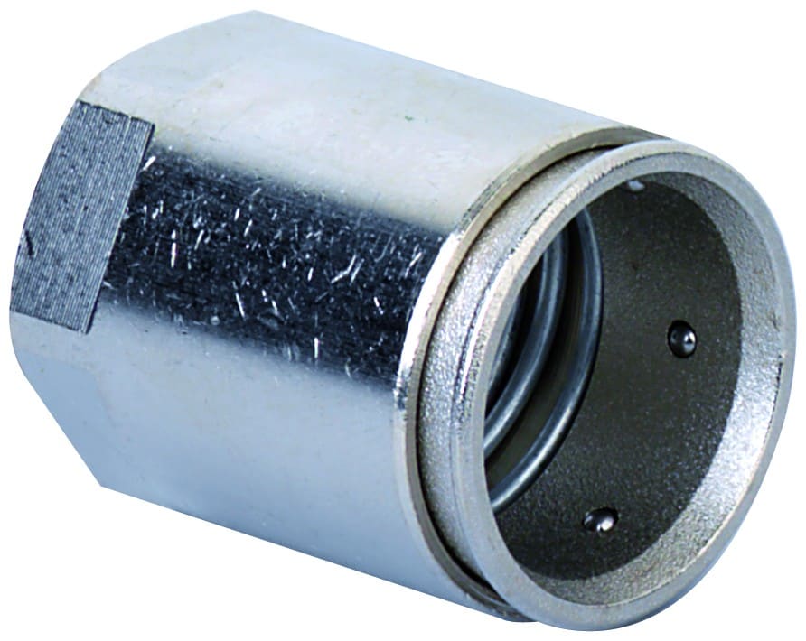 DKC EUROPE - Raccordo a innesto rapido tubo-filetto femmina INOX AISI 316L, diam. 63mm, filetto M63, IP67