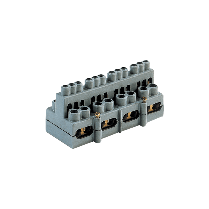 DKC EUROPE - Morsettiera multipla a 4 poli, 7 vie per polo, sezione nominale 35 mmq, modello MM/435 per applicazioni B.T.