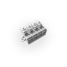 DKC EUROPE - Morsettiera multipla a 4 poli, 3 vie per polo, sezione nominale 10 mmq MPM/410 - 4X10MMQ