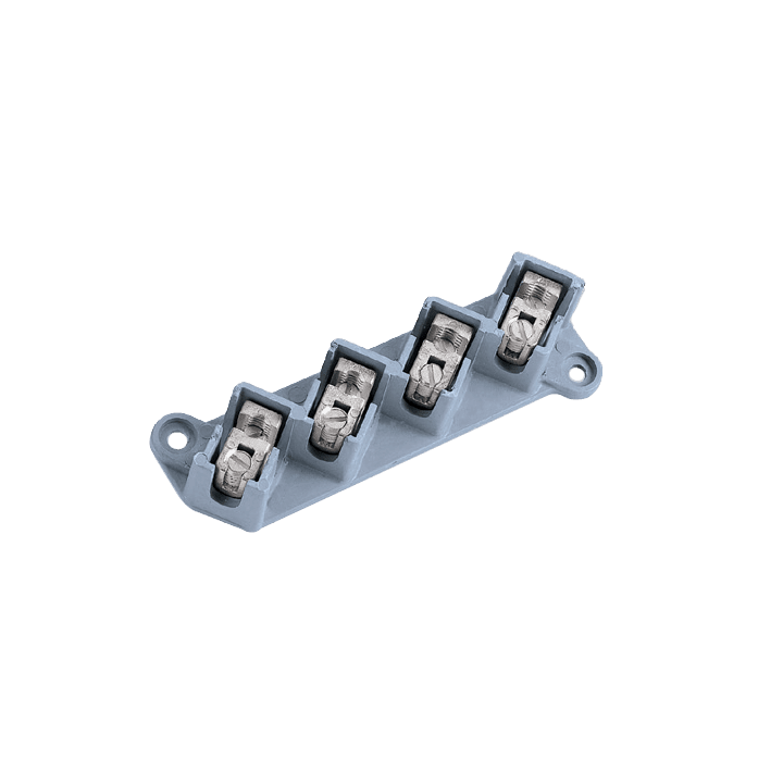 DKC EUROPE - Morsettiera multipla a 4 poli, 2 vie per polo, sezione nominale 16 mmq per applicazioni B.T. MNV/416.