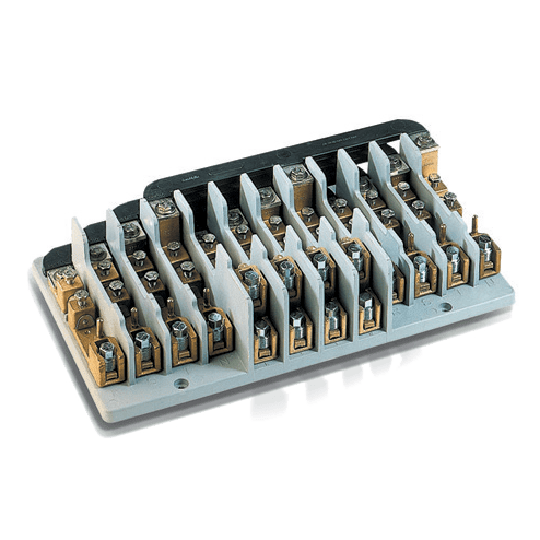 DKC EUROPE - Morsettiera lineare sezionatrice a 4 poli, 3 vie per polo, sezione nominale 95 mmq MSMT/3100/Y per applicazioni B.T.