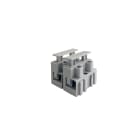 DKC EUROPE - Accoppiatore morsettiere da palo con portafusibile a 2 poli, dimensioni fusibile 5x20 mm e portata di 10A, codice CMD/2.