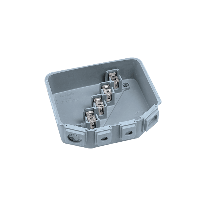 DKC EUROPE - Serie ASV - Cassetta di derivazione in vetroresina equipaggiata, morsett. 4P 16 mmq, dim. 173x200 mm ASV16/A/TR CASSETTA DERIV.RESIN.