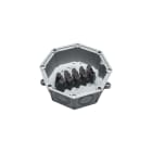 DKC EUROPE - Serie UPM - Cassetta di derivazione in plastica PA6 V0, morsettiera nodale 4 poli 25 mmq, dimensioni 183x183 mm UPM25/1 CASSETTA DERIV.PLAST.