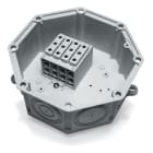 DKC EUROPE - Serie UPM Cassetta di derivazione in PA6 V0 equipaggiata, morsetti multi 4 poli 25 mmq, dimensioni 183x183 mm UPM25/10 CASSETTA DERIV.PLAST.