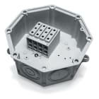 DKC EUROPE - Serie UPM Cassetta di derivazione in PA6 V0 equipaggiata, morsetti multi 4 poli 25 mmq, dimensioni 183x183 mm UPM25/10 CASSETTA DERIV.PLAST.