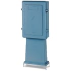 DKC EUROPE - Colonnina stradale in alluminio con cassettiera e piedistallo, dimensioni 389x636x137 mm, modello RP1000/FS/PT.