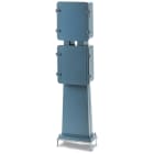 DKC EUROPE - Serie RP Colonnina stradale in allum., con cass. a 2 vani e piedist., dim. 506x515x293 mm BRP600A/FS/PT COLONNINA STRAD.ALL.