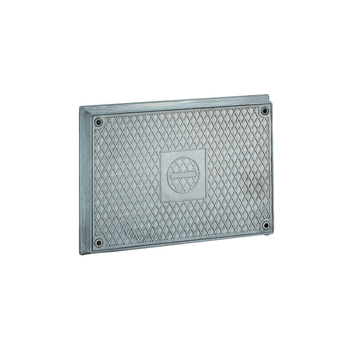 DKC EUROPE - Chiusino stradale per pozzetto in alluminio, IP55, dimensioni 169 x 266 x 40 mm (BxAxP) PZ1