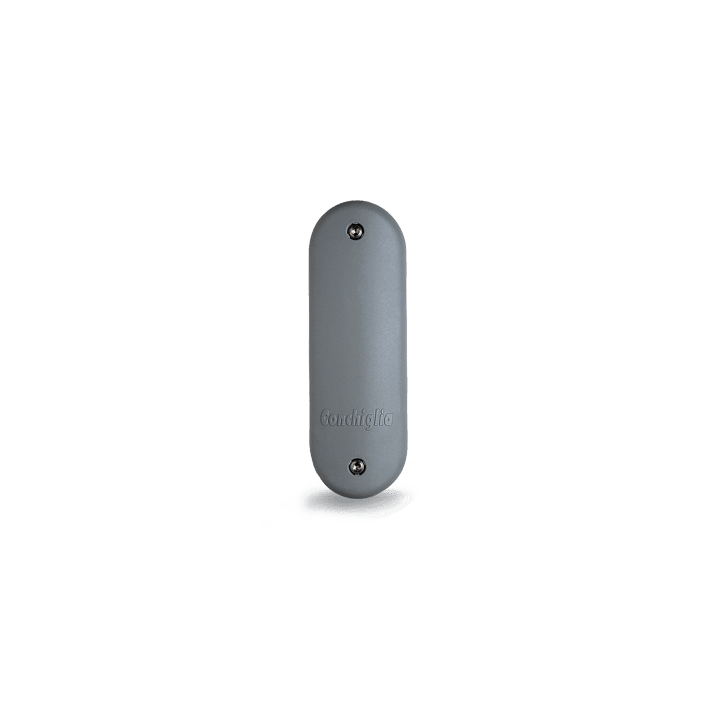 DKC EUROPE - Serie SPW - Portello in resina termoplastica rinforzata per palo diametro 178mm, superficie piana, feritoia 45x186mm, illuminato.