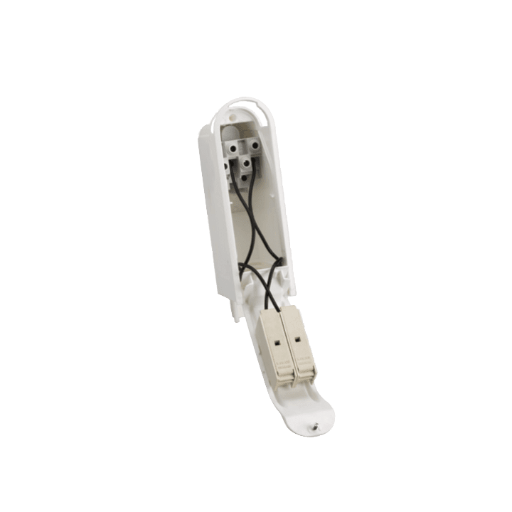 DKC EUROPE - Morsettiera da incasso palo a doppio isolamento, 4 poli, 2 fusibili, feritoia 45x186 mm MMW/416/2 - Serie MMW, morsettiera da palo con 4 poli e 2 fusibili, dimensioni 45x186 mm.