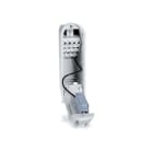 DKC EUROPE - Morsettiera da incasso palo a doppio isolamento, 4 poli, 1 fusibile, feritoia 45x186 mm MVV/416/1 - Serie MVV da palo.