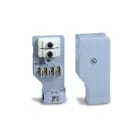 DKC EUROPE - Morsettiera da incasso palo a doppio isolamento, 4 poli, 1 fusibile, feritoia 45x186 mm per scatola di giunzione MGN/410/1.