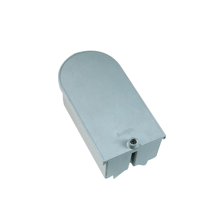 DKC EUROPE - Serie SCF - Cassetta derivazione in vetroresina a palo, vuota, 327x168 mm (AxB), fissaggio su feritoia 45x186 mm SCF3/AF45.