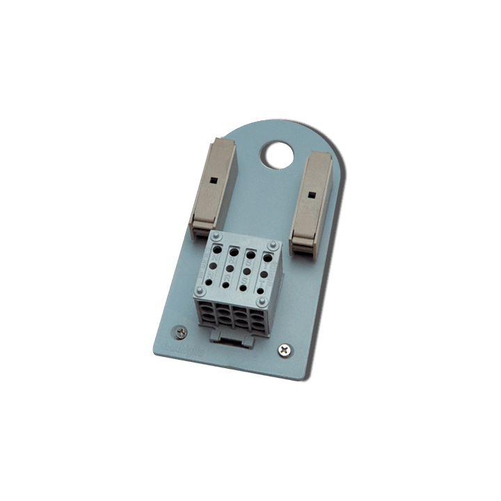 DKC EUROPE - Acc. per Serie SCF - Piastra equipaggiata con morsettiera 4 poli, sezione nominale 16 mmq e 1 portafusibile PSC/F1/2 PIASTRA PORTA APPAR.