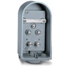 DKC EUROPE - Serie SCB - Cassetta protezione categoria in alluminio anodizzato, equipaggiata per misurare coppie voltmetriche SCB2R/9/F/AZ cassetta per misure PC.