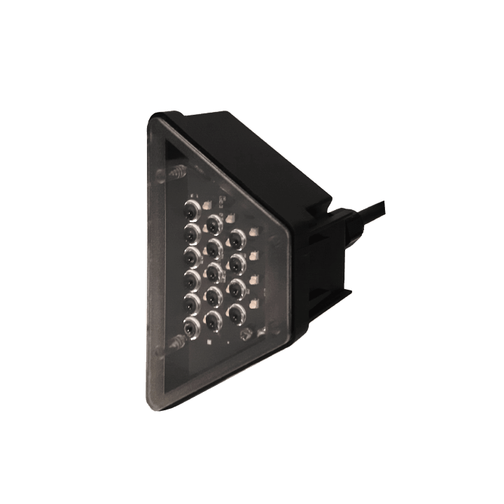 DKC EUROPE - segnalatore unidirezionale LSG12/350/SF per guard rail, attacco con staffa, 350cd, 12Vac