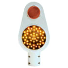 DKC EUROPE - Segnalatore stradale a stelo Serie LSA33 con luci concentriche e 1 lampada a led GE/F.