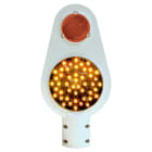 DKC EUROPE - Segnalatore stradale a stelo Serie LSA33 con luci concentriche e 1 lampada a led GE/F.