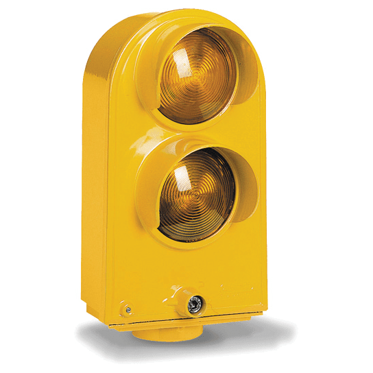 DKC EUROPE - Segnalatore semaforo a due luci SCB2/S2A/F, lenti arancio-arancio, diametro tubo 1,5 pollici (49 mm)