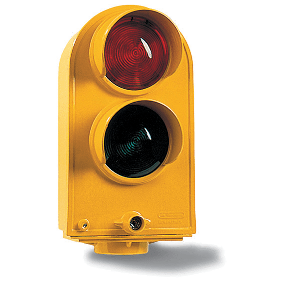 DKC EUROPE - Segnalatore semaforo a due luci SCB2/S2S/F con lenti rossa-verde, diametro tubo 1,5 pollici.