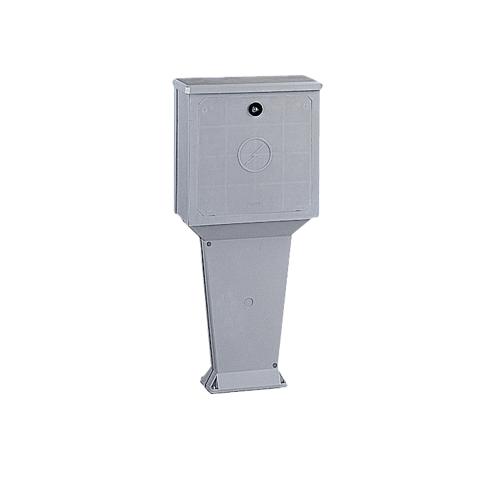 DKC EUROPE - Armadio in vetroresina a 1 vano con piedistallo, dim. 462 x 455 x 220 mm, colonna stradale in resina CVA/PT/0. 073400061