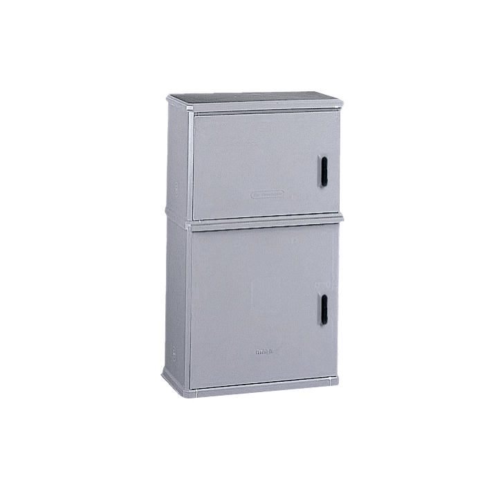 DKC EUROPE - Armadio in vetroresina a 2 vani, dimensioni 546 x 939 x 424 mm, ideale come armadietto per oggetti di piccole dimensioni.