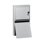 DKC EUROPE - Armadietto in vetroresina CV4M con zoccolo e serratura, dimensioni 714 x 660 x 271 mm. 073701930