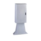 DKC EUROPE - Armadio in vetroresina a 1 vano + piedistallo, con serratura, 546x900x308 mm (BxAxP) CVN/PT/0 - Serie CVT-CVN - ARMADIETTO VETRORES.