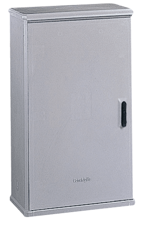 DKC EUROPE - Armadio in vetroresina a 1 vano con serratura, dim. 546 x 900 x 308 mm (BxAxP) CVN/0-P. 073900946