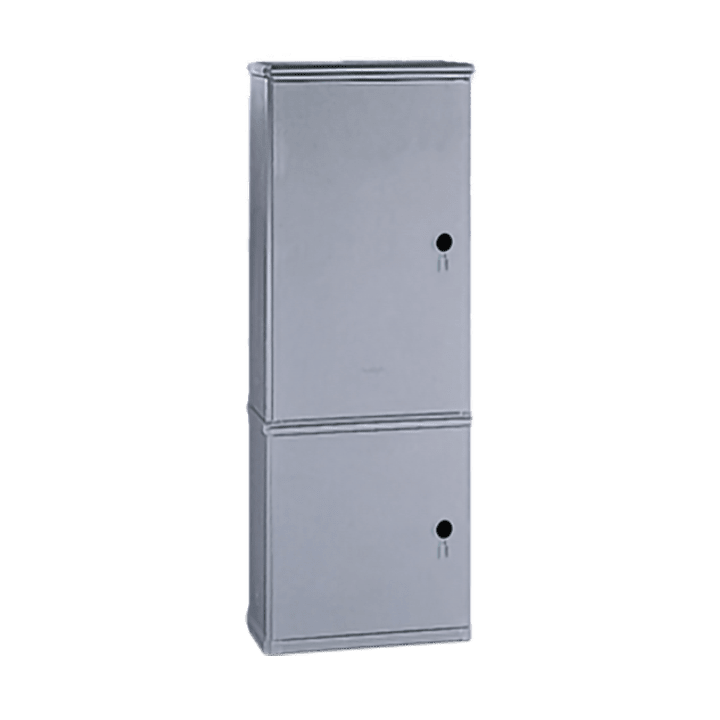 DKC EUROPE - Armadio in vetroresina a 2 vani, senza serratura, dim. 546 x 1460 x 308 mm BVT-BVN/BVTN/0-WL.