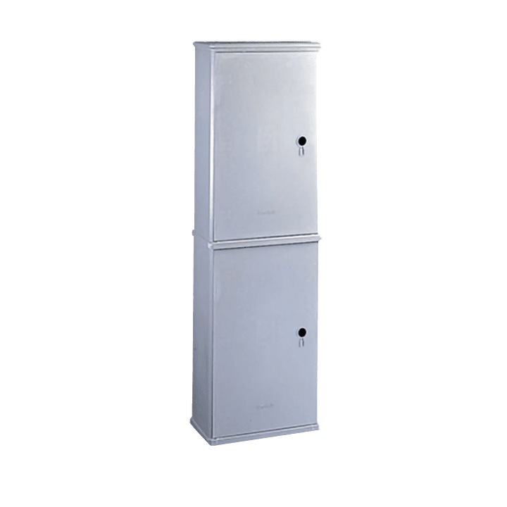 DKC EUROPE - Armadio in vetroresina a 2 vani senza serratura, dim. 546 x 1110 x 424 mm BVHT/0-WL.
