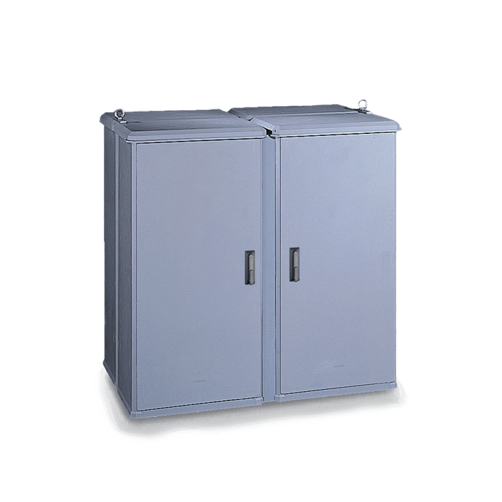 DKC EUROPE - Serie CMHP - Cella modulare in vetroresina, porta 2 ante, dim. 1394 x 1396 x 900 mm (BxAxP) CMHP/22/A1 Cella modulare
