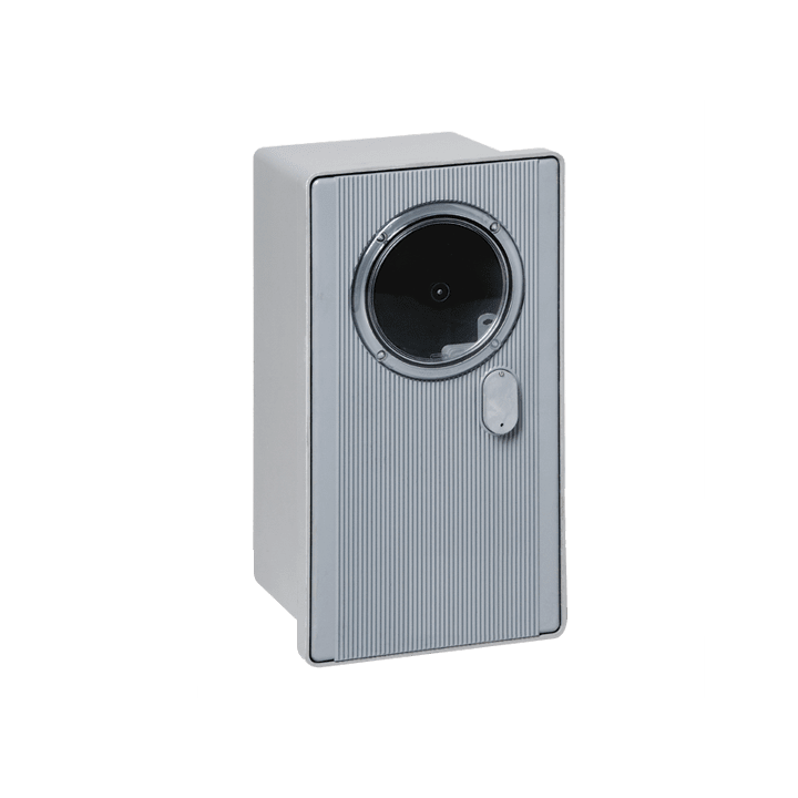 DKC EUROPE - Serie CPRM - Cassetta per contatori monofase con coperchio rigato e oblò, conforme ENEL DS4551, ARMADIETTO VETRORES.
