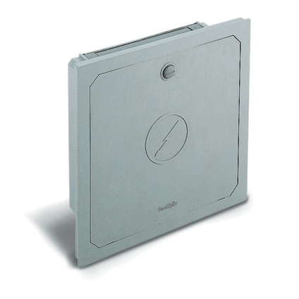 DKC EUROPE - Cassetta stradale da incasso in vetroresina vuota, dimensioni 435 x 435 x 124 mm, modello CPD/C.