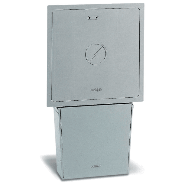 DKC EUROPE - Cassetta stradale da incasso in vetroresina vuota con passacavi 487x837x128 mm CPF/DA Cassetta deriv.resin.