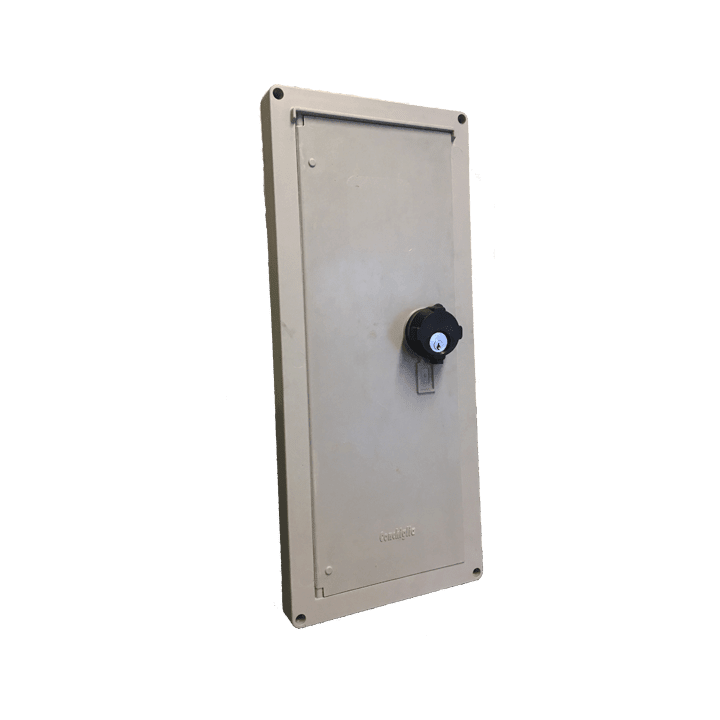 DKC EUROPE - serie TPV sportello in vetroresina per nicchia 510x200 mm (AxB) serratura con chiave Y21 TPV/X sportello x nicchie