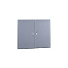 DKC EUROPE - Sportello in vetroresina per nicchia 1331x1285 mm, 2 ante, senza serratura - TPV/71/2-WL