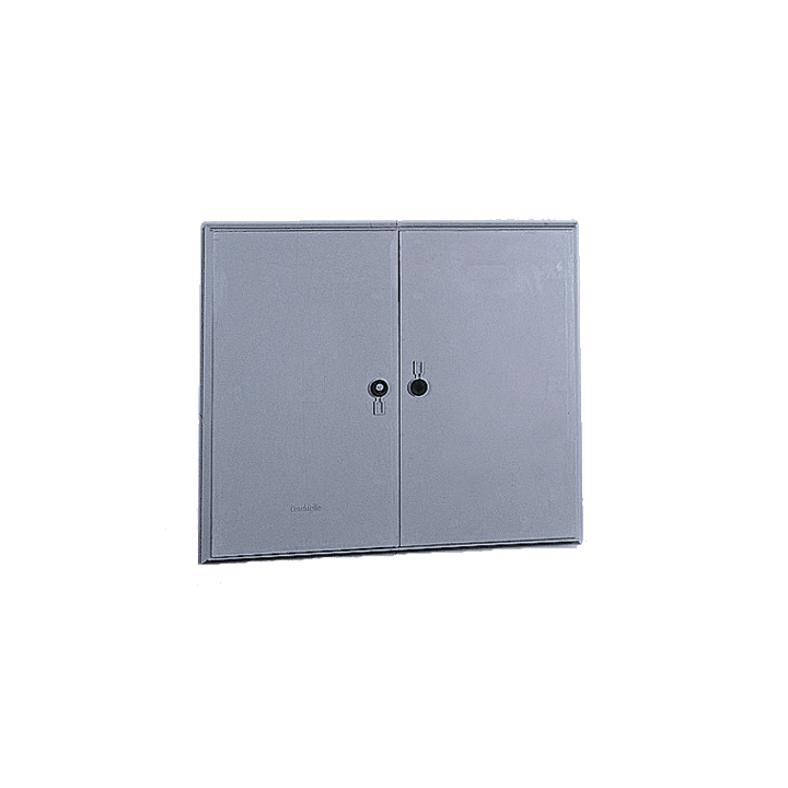 DKC EUROPE - Sportello in vetroresina per nicchia 1331x1565mm (AxB), 2 ante, serratura con chiave Y21, TPV/75/2.