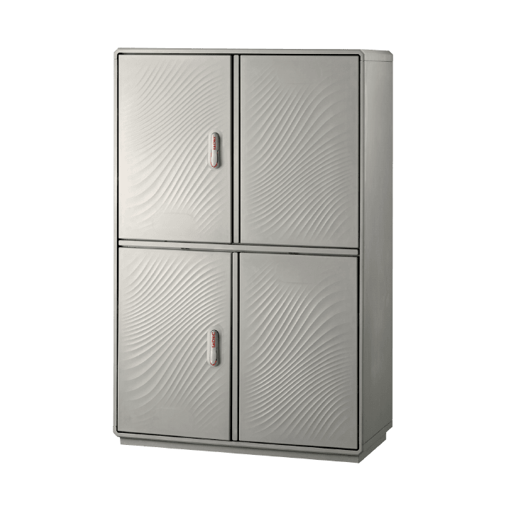 DKC EUROPE - Armadio in vetroresina Serie GRAFI 12, 2 vani, IP55, dimensioni 1840 x 1150 x 330 mm (AxBxP), modello G12-9/55A/T.