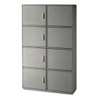 DKC EUROPE - Armadio in vetroresina Serie GRAFI 12, 4 vani, IP55, dimensioni 1840 x 1150 x 330 mm (AxBxP), codice G12-9/2222A/T.